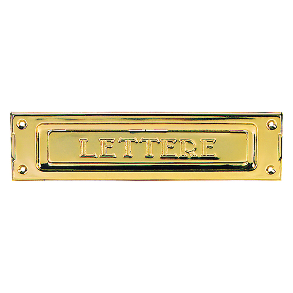 2pz buca per lettere in ottone lucido cod:ferx.313164nlm