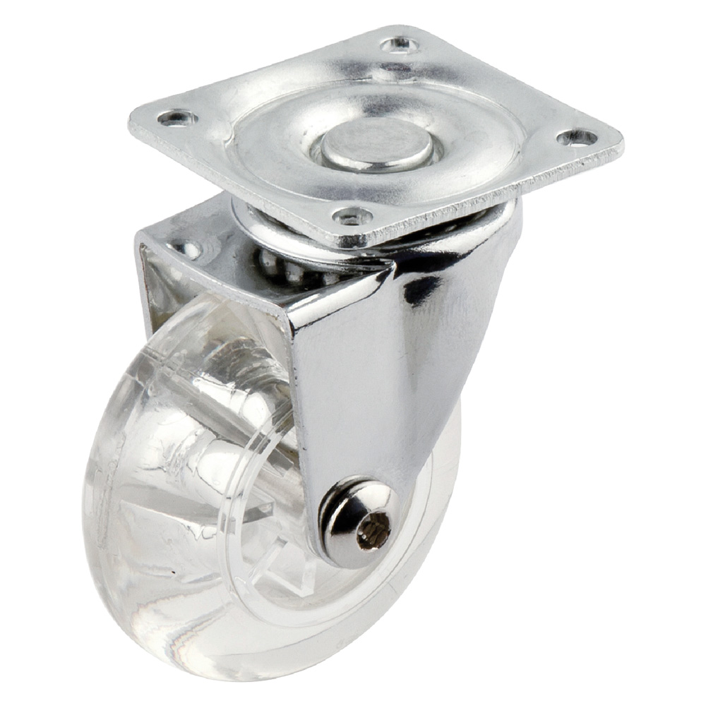 12pz ruota per mobili trasparente ø 50 cod:ferx.3148910nlm
