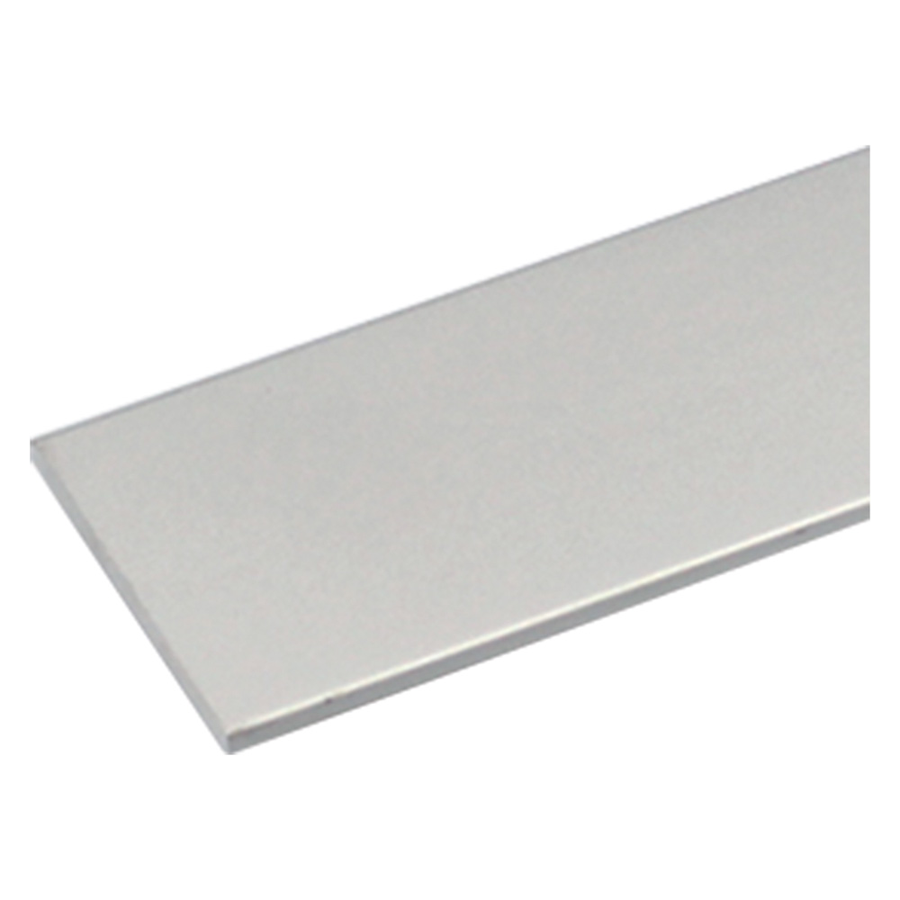 10pz profilo per fai da te piatto mm 12 x 2 - mt 2 colore argento cod:ferx.1031700nlm