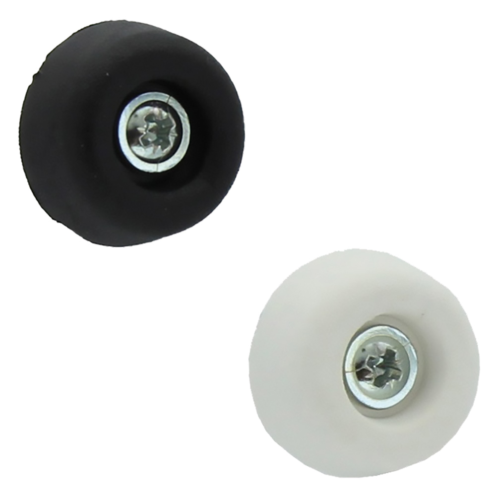 200pz sottosedia conico con vite mm 25 - colore bianco cod:ferx.3100852nlm