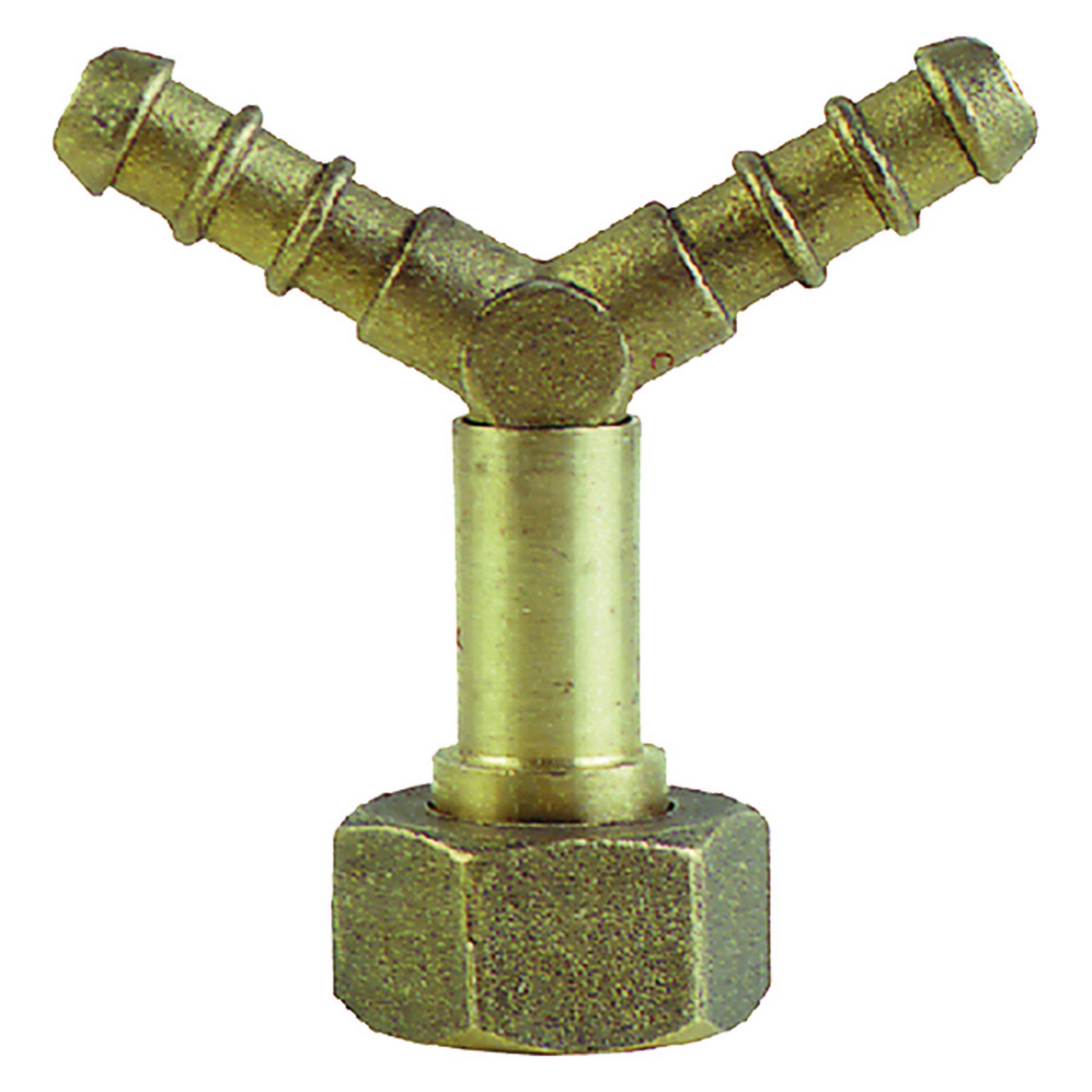 Image of 6pz crocera a 3 vie con dado 2 uscite ã˜10 + dado w20x1/14 sx cod:ferx.206230nlm