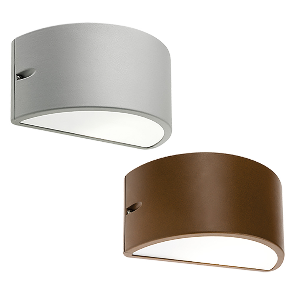 applique 'umbe' 60 w - cm 25 x 12 x 13 corten codice 8042534 cod:ferx.8042534nlm