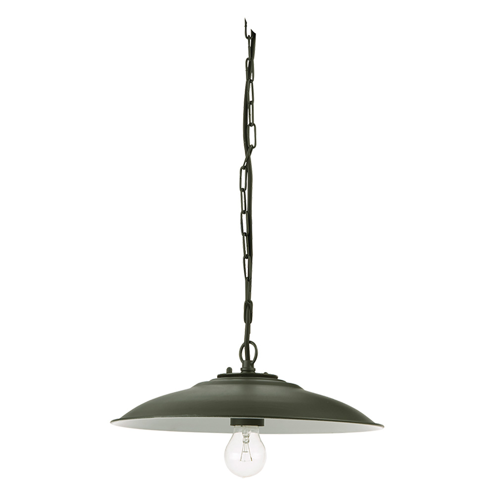 applique a sospensione con catena 'antique' 25 w - cm 30 x 7 x 11 grigio cod:ferx.8042630nlm