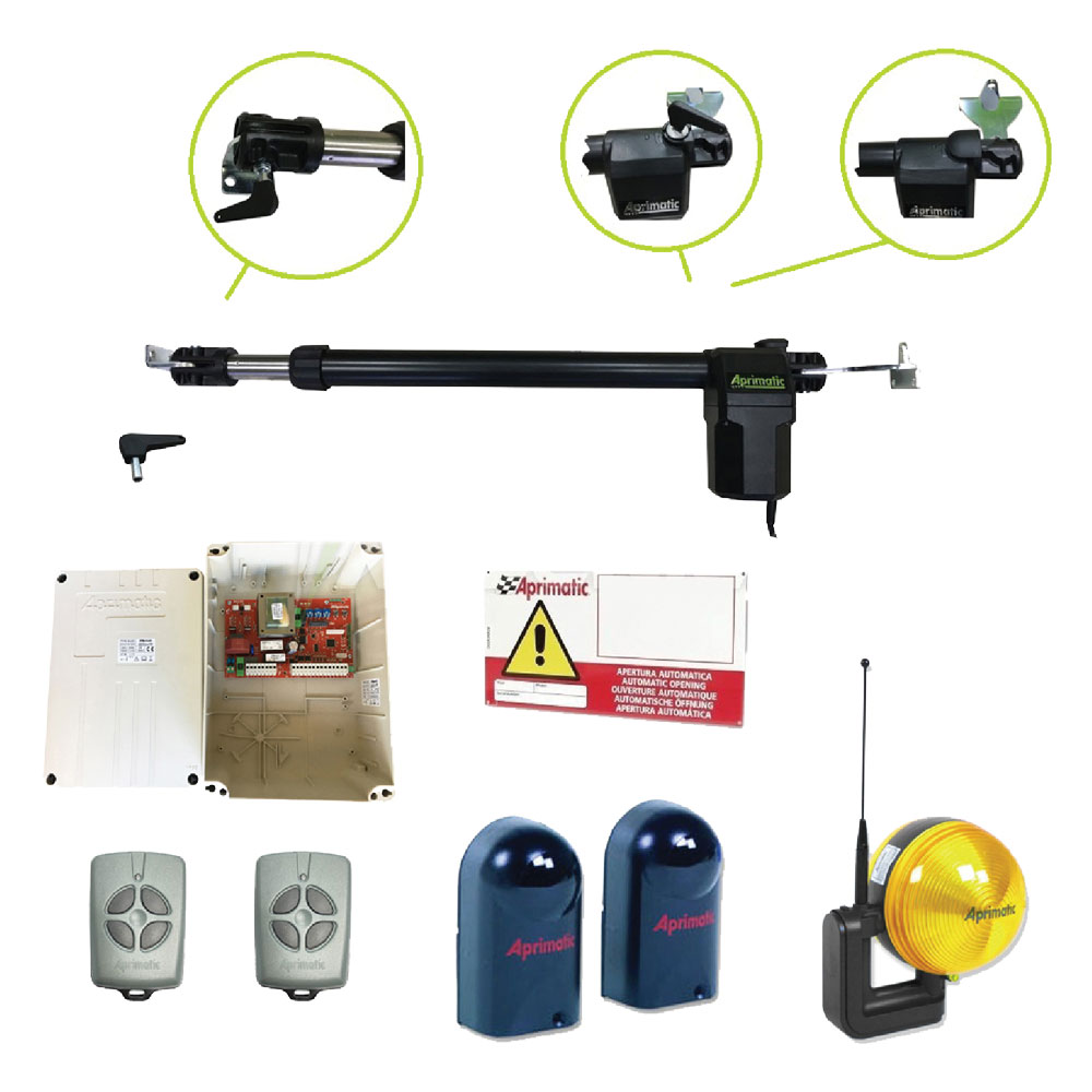 cf kit automazione cancelli ante battenti 'ap350' peso anta max 350 kg cod:ferx.8123000nlm
