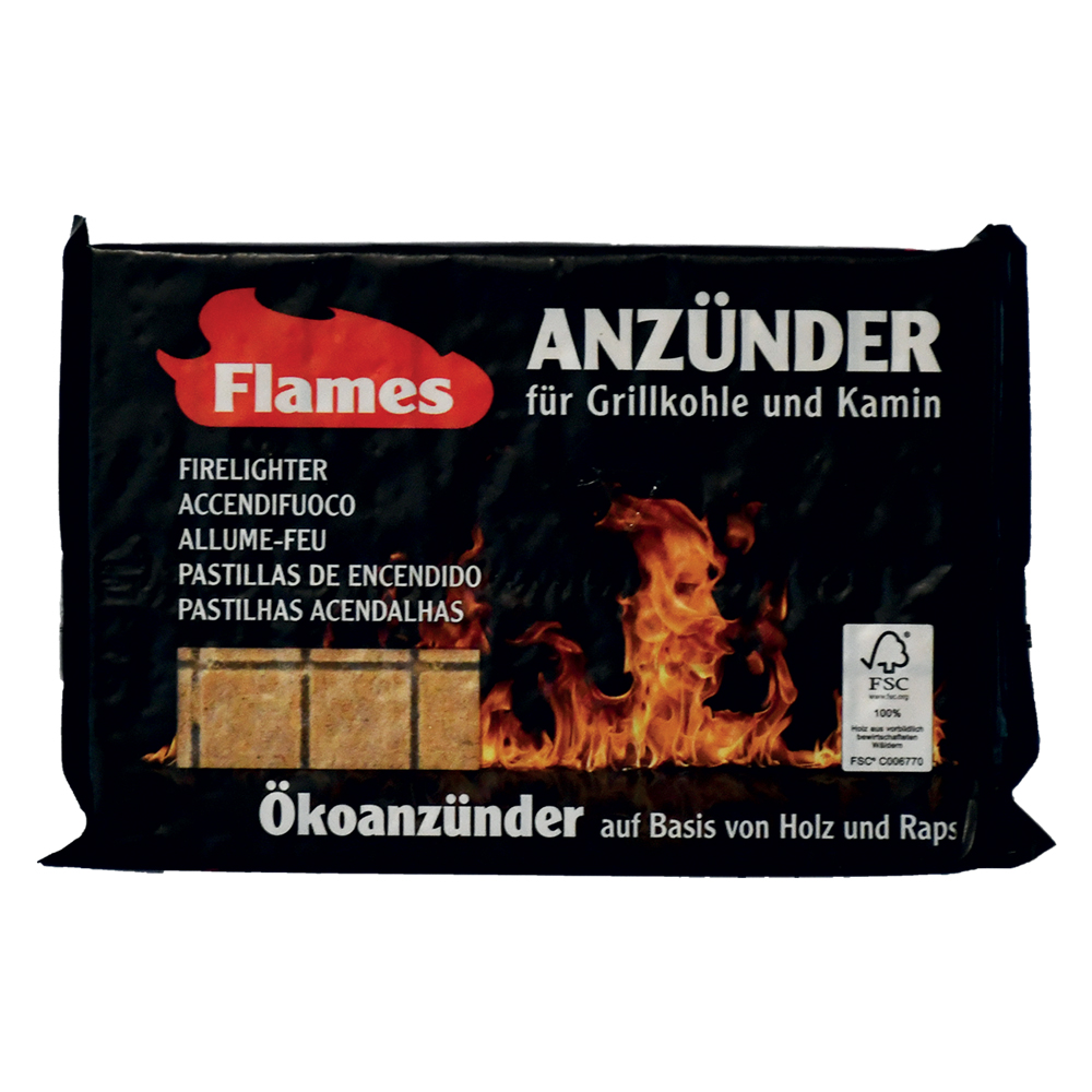 30pz accendifuoco ecologico 'flames' 32 cubi cod:ferx.7008268nlm