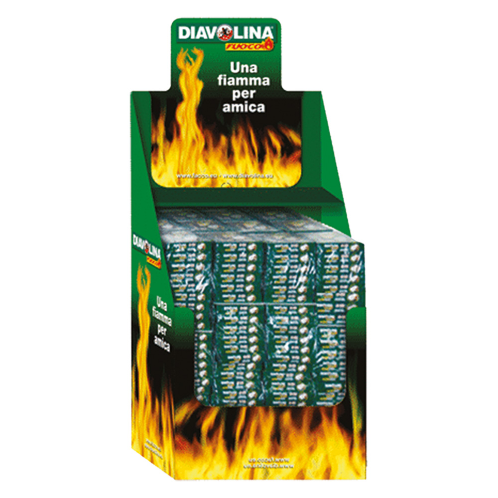 cf espositore diavolina accendifuoco 40 cubi 48 cf. (banco) cm.37 x 29 x h.29,5 cod:ferx.7008198nlm