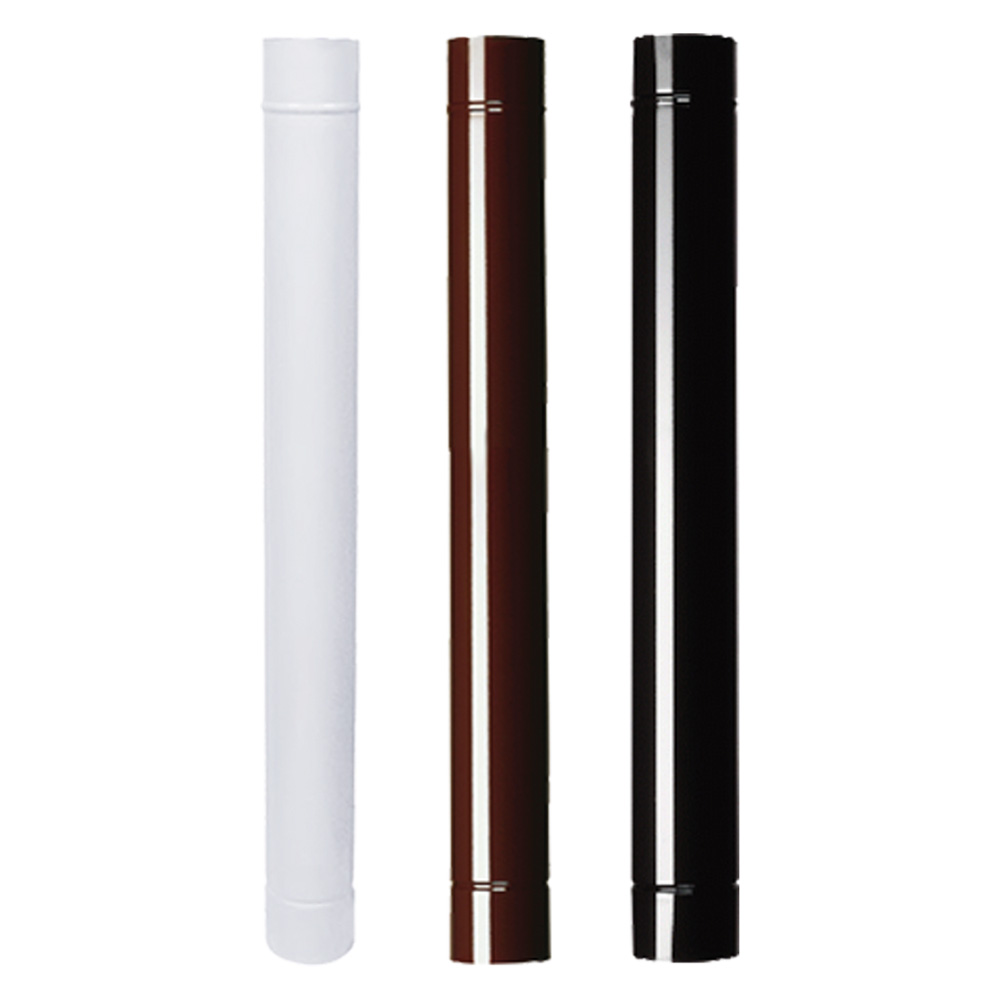 tubo smaltato per stufe cm 100 ø 13 bianco cod:ferx.701418nlm