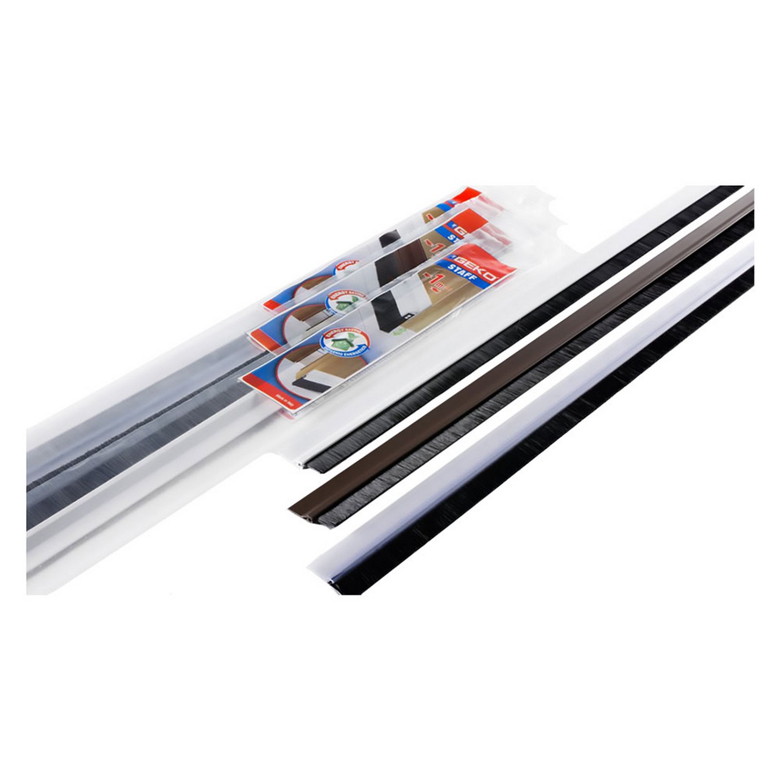 Image of 25pz paraspifferi sottoporta con spazzolino trasparente cod:ferx.8055850nlm