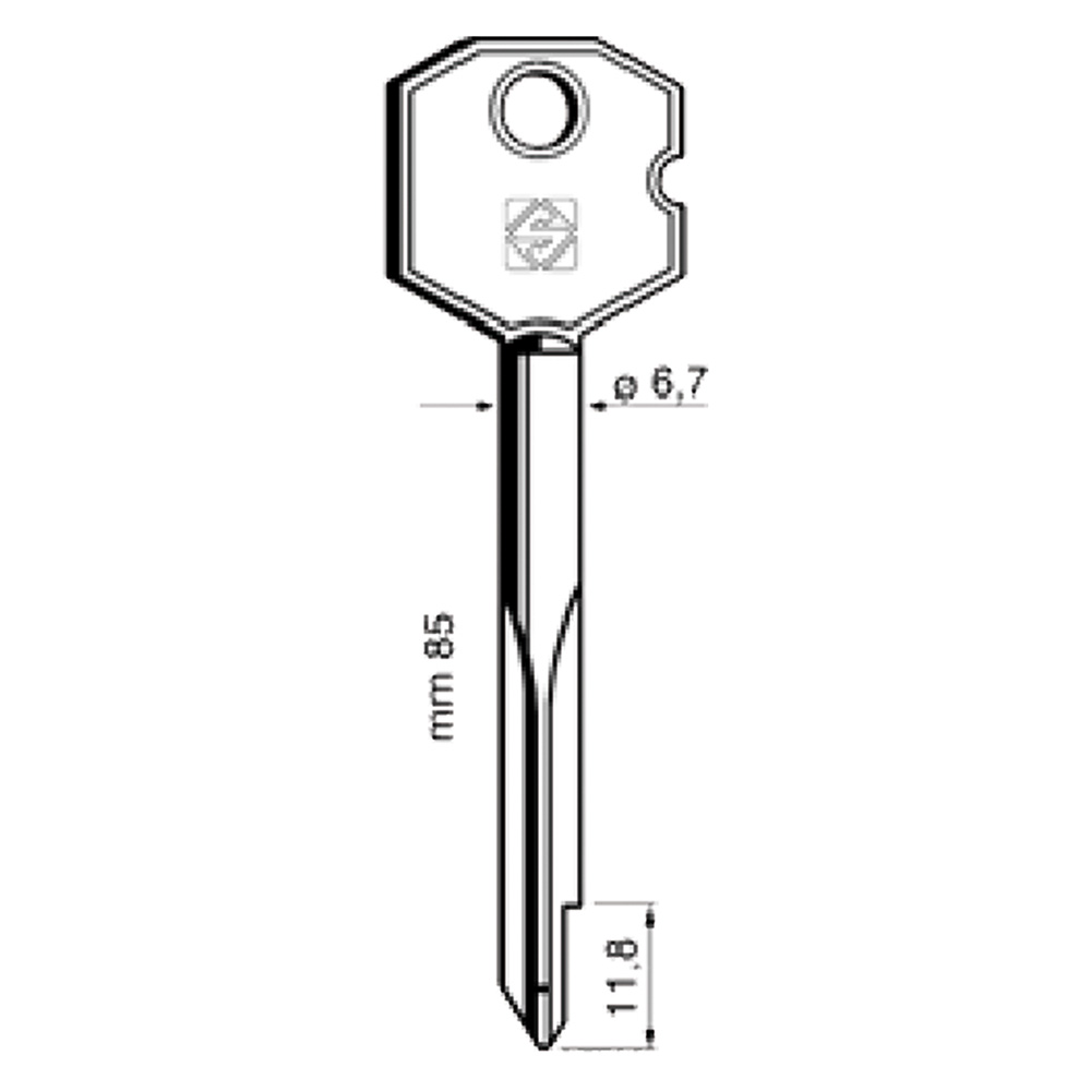 5pz chiavi a croce xf1p cod:ferx.320208nlm