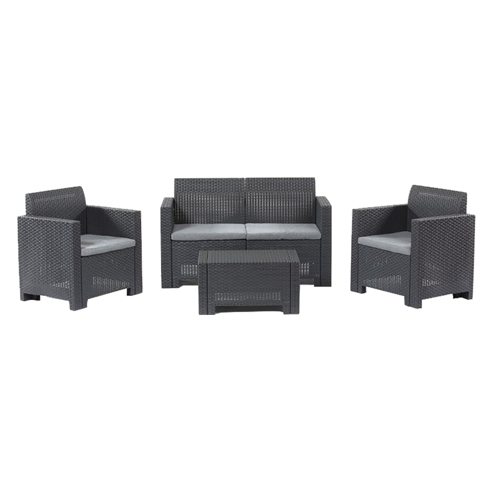 cf set da giardino polipropilene 'nebraska ii' marrone cod:ferx.6129560nlm