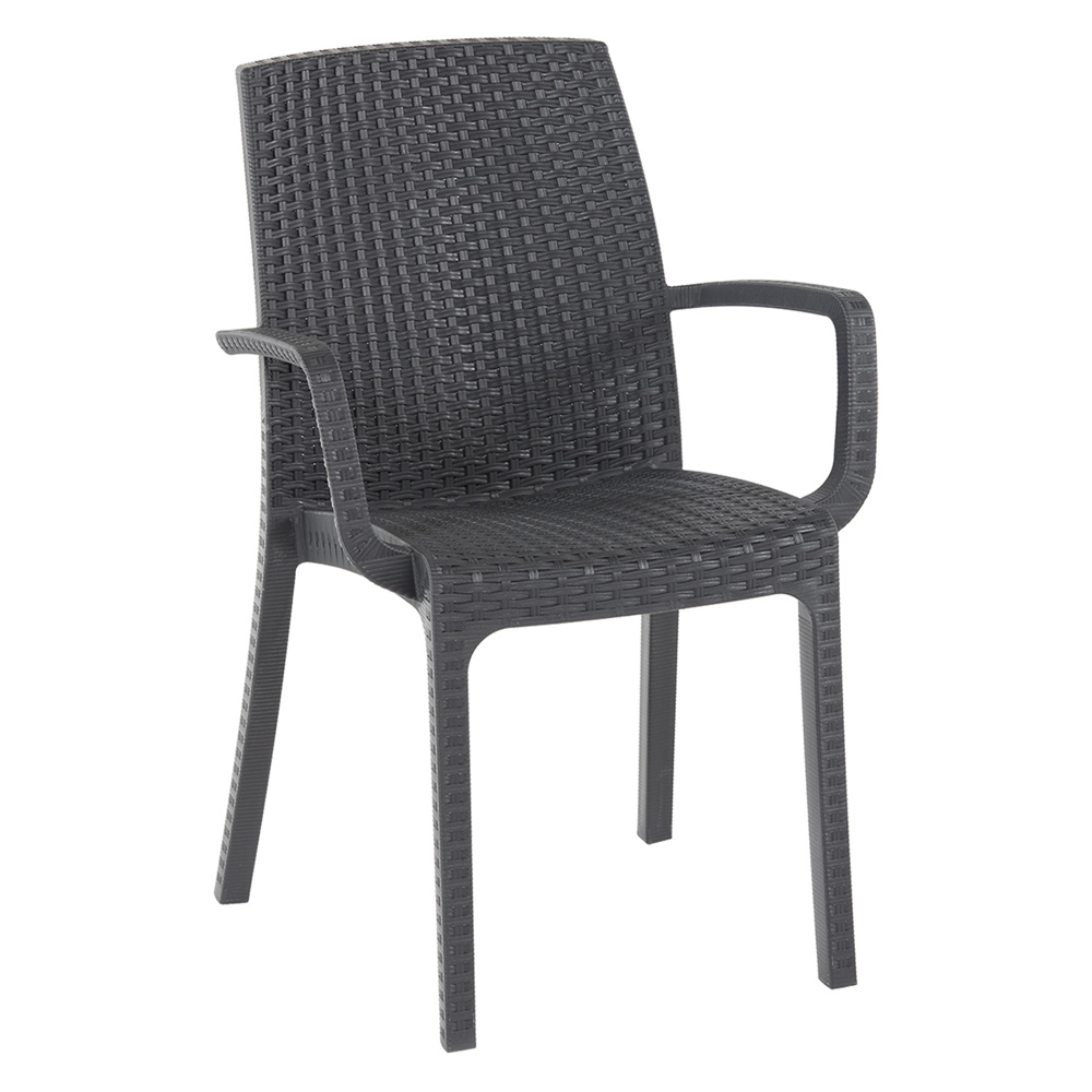 sedia in polipropilene 'indiana' antracite cod:ferx.6129534nlm