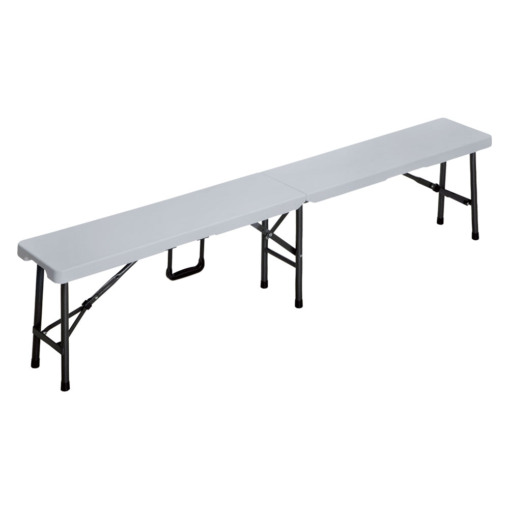 panca pic nic pieghevole 'party' cm 180 x 25 h 42 cm - colore bianco cod:ferx.6130689nlm