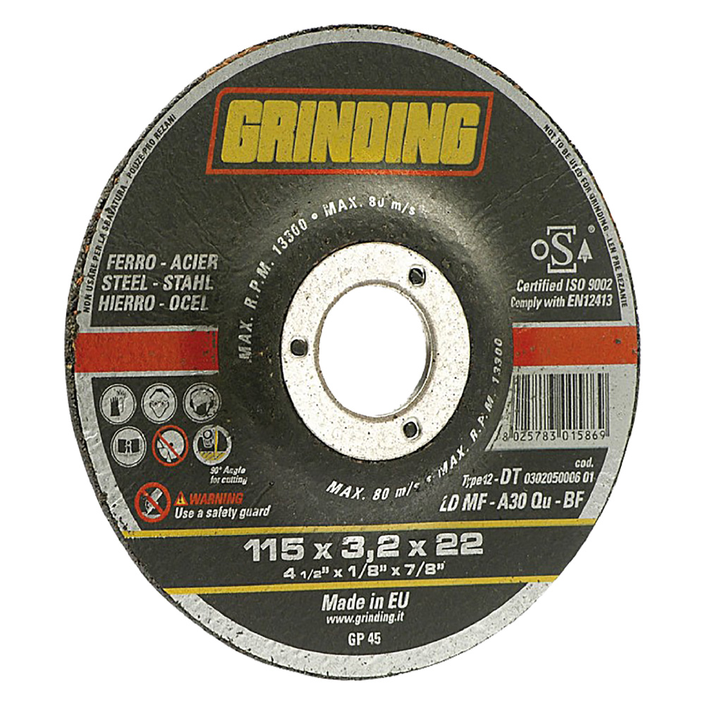 25pz mola abrasiva per ferro ø 230 x 3,2 codice 501082 cod:ferx.501082nlm