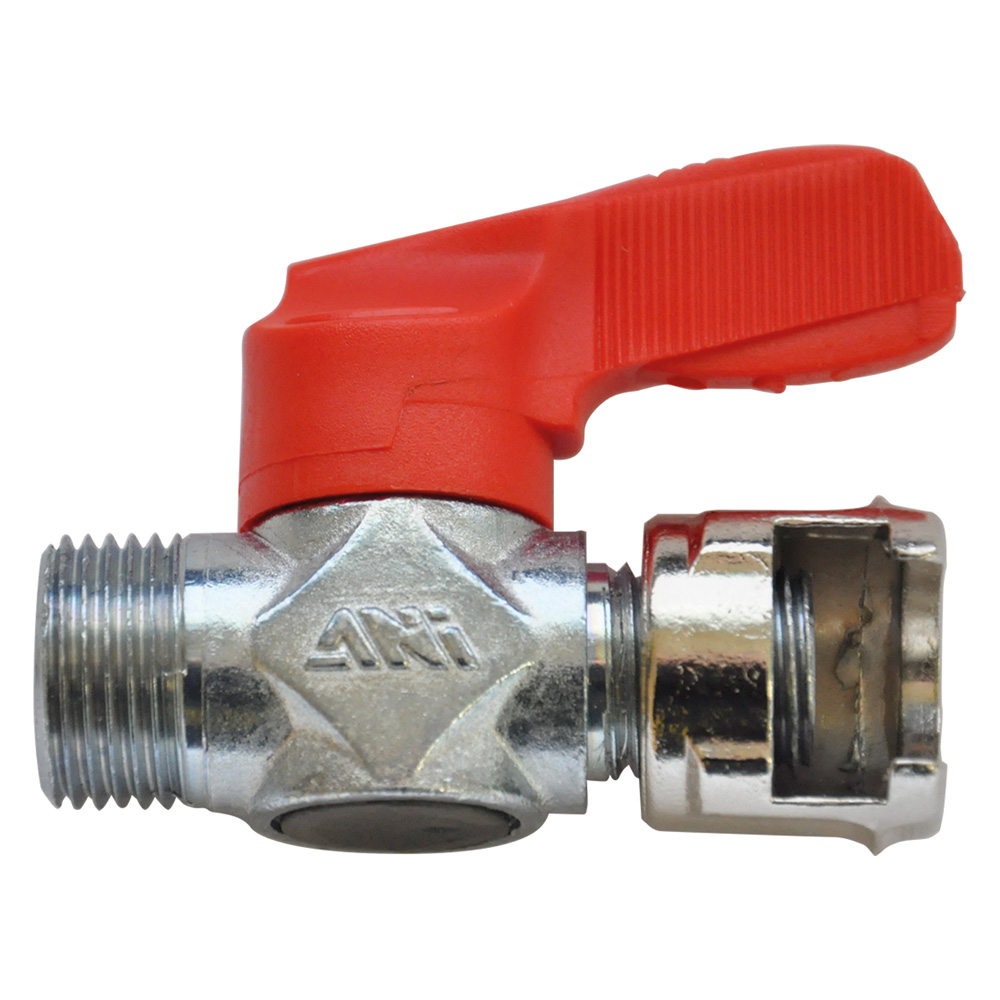 5pz rubinetto di linea con dado fresato 13/a air/12 - 3/8m cod:ferx.503776nlm