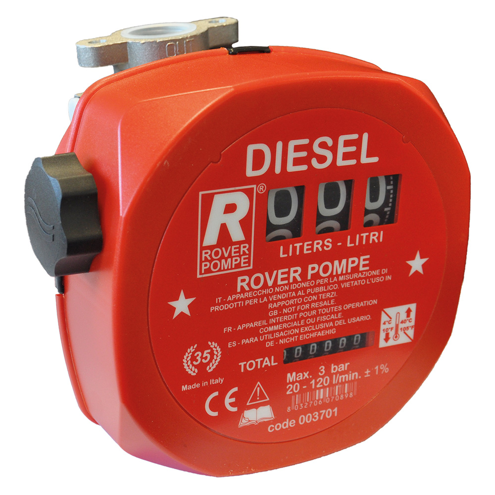 1pz contalitri meccanico per gasolio attacco 1 - per gasolio cod:ferx.507408nlm