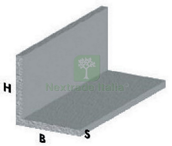 5PZ PROFILO ARGENTO H.200 CM ANGOLARE 10X10X1 MM: - Foto 2 di 4