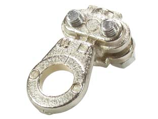 10pz capocorda con morsetto per seraggio cavo per cavo con sezione mmq.25 - foro ? mm.8 cod:ferx.fer73394