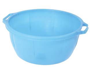 4pz bacinella tonda con manici - ? cm.49x24,5 da lt.52 cod:ferx.fer93378