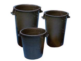 bidoni neri per uso agricolo senza coperchio - lt.120 ? cm.53 altezza cm.78 cod:ferx.fer267199