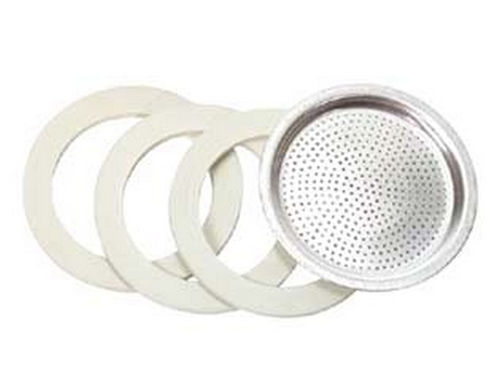 Image of 10blister set 3 guarnizioni e 1 filtro per moka - 1 tazza in bustina cod:ferx.fer27977