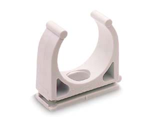 100pz fissatubo a clips aperto per tubi "ft" - ? mm.25 ft 25 cod:ferx.fer90315