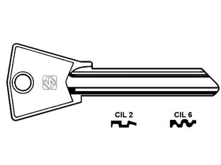 10pz chiavi per cilindri cila-gentili 7 spine grandi - cil6 dx cod:ferx.fer70928