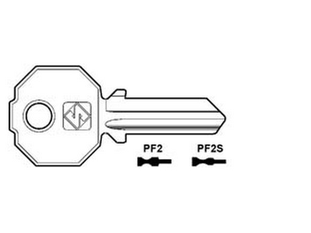 Image of 20pz chiavi per cilindri prefer 4 spine grandi - pf2s sottile cod:ferx.fer53785