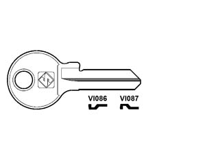 50pz chiavi per cilindri viro 5 spine piccole - vi086 dx cod:ferx.fer54812