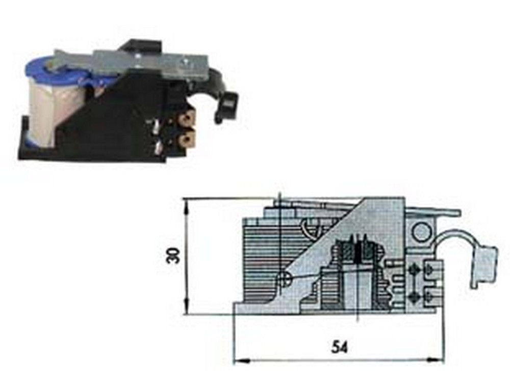 Image of bobine tensione 12v per serratura elettrica 07118 - dx (07118001) cod:ferx.fer65924 cod009