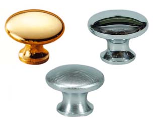 5pz pomoli per mobili in ottone piatti lisci - ? mm.34 in ottone cromato satinato cod:ferx.fer85717