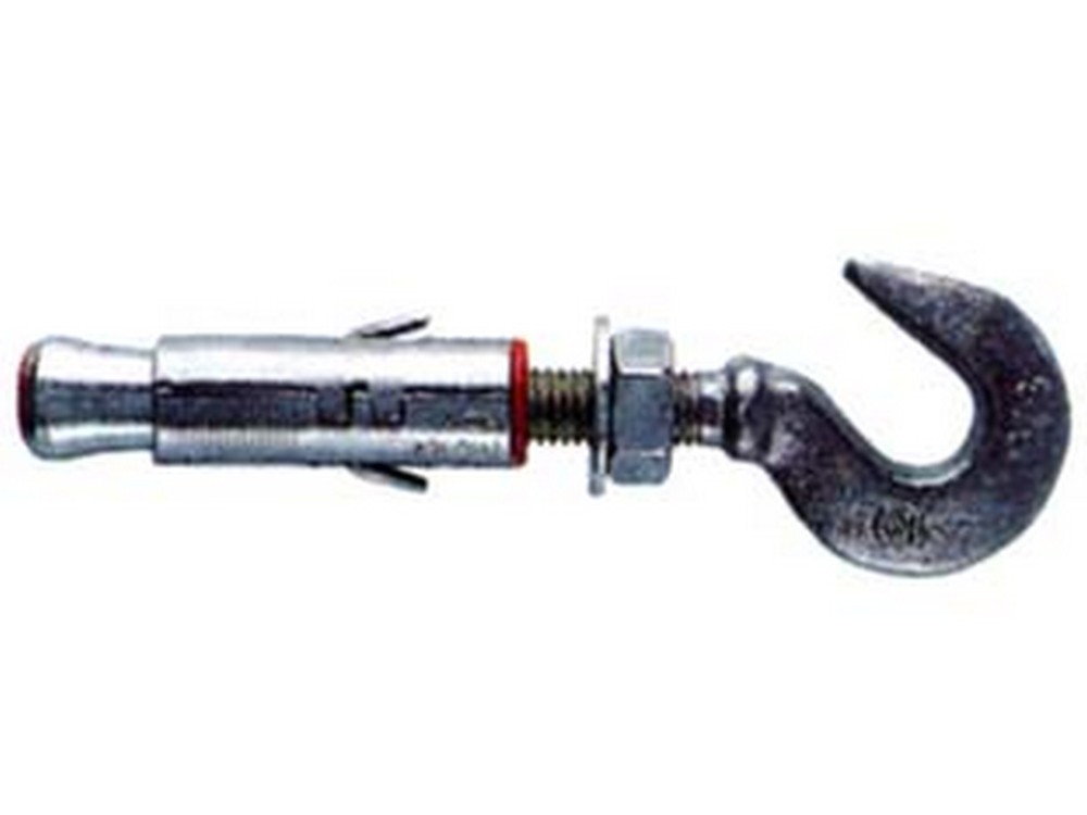 Image of 50pz tassello in acciaio con gancio &quot;slm&quot; - slm 6 ma gancio asola occhio mm.7,5 cod:ferx.fer63111