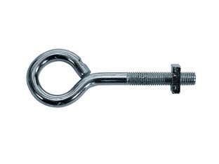 100pz occhiolo a vite con dado quadro - n?6 - ? mm.8x60 cod:ferx.fer1342