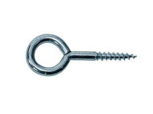 200pz occhiolo con vite per legno acciaio zincato - mm.22x70 - ? mm.5x25 cod:ferx.fer43090