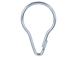 200pz anelli a pressione per tende in acciaio nichelato - ? mm.35x58h. medi cod:ferx.fer3100