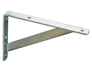 20pz mensole con saetta in ferro zincato - mm.250x15x100h. cod:ferx.fer5005