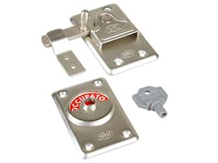 6pz catenaccio "libero-occupato" con incontro art.33 - mm.48x80h. cod:ferx.fer24594