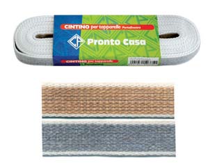 12matasse cintino cotone avana e grigio per avvolgibili in matassine - mt.5,5x mm.22h. in matassina gr.20 per metro cod:ferx.fer3643