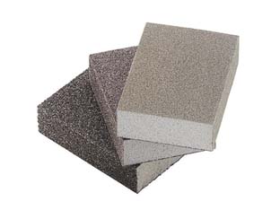 60pz spugne abrasive a saponetta "grinspon" - grana media 100 - mm.100x66x26h. cod:ferx.fer15660