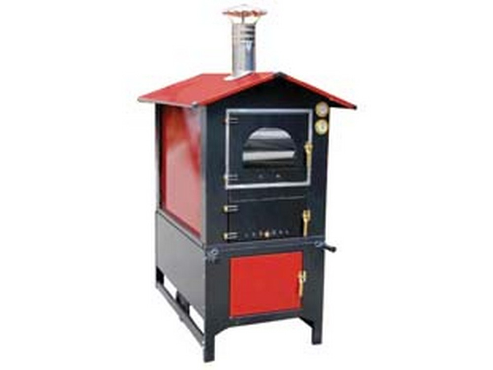 Image of forno a legna da esterno -cm.95,5x120x163h. - forno cm.45x80x40h - kg.250 cod:ferx.fer15592