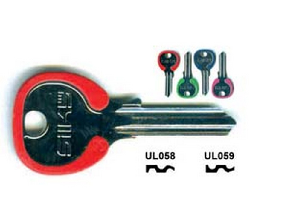 Image of 100pz chiavi per cilindri universal 5 spine piccole - ul058dz dx silky 4 colori assortiti cod:ferx.fer17640