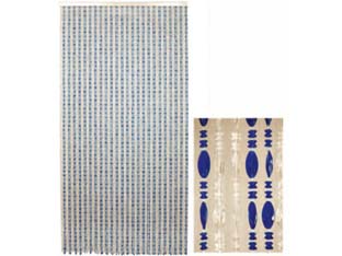 tenda corallo blu-cristallo - 96 fili cm.120x230h. cod:ferx.fer25881