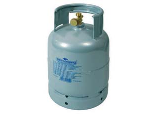 per gas gpl ricaricabile - kg.1 - capienza lt.2,5 - ? cm.17x33h. cod:ferx.fer31035
