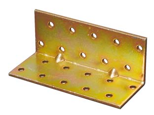 25pz piastra di giunzione piegata ad angolo pesante larghezza mm.100 - mm.60x60x100 cod:ferx.fer48286