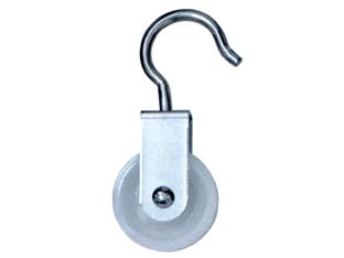 24pz carrucole con gancio ruota nylon - ? mm.30x12 cod:ferx.fer51149