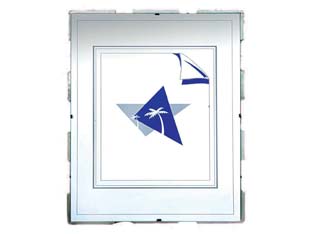 6pz cornice a giorno - cm.35x50 con vetro crilex mm.2 cod:ferx.fer55512