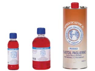12pz olio paglierino rosso per mobili - lt.0,250 colore rosso - in flacone cod:ferx.fer395441