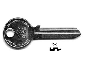 25pz chiavi 6 spine grandi 01210 - 01210002 sx (tipo silca cs 501) cod:ferx.fer64033