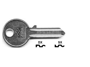 50pz chiavi 4 spine grandi 01320 - 01320001 dx (tipo silca cs 204) cod:ferx.fer64064
