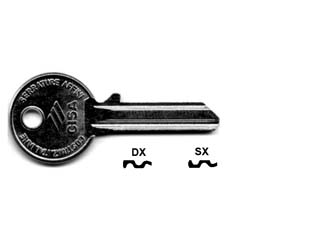 50pz chiavi 5 spine piccole 01410 - 01410001 dx (tipo silca cs 7) cod:ferx.fer64101