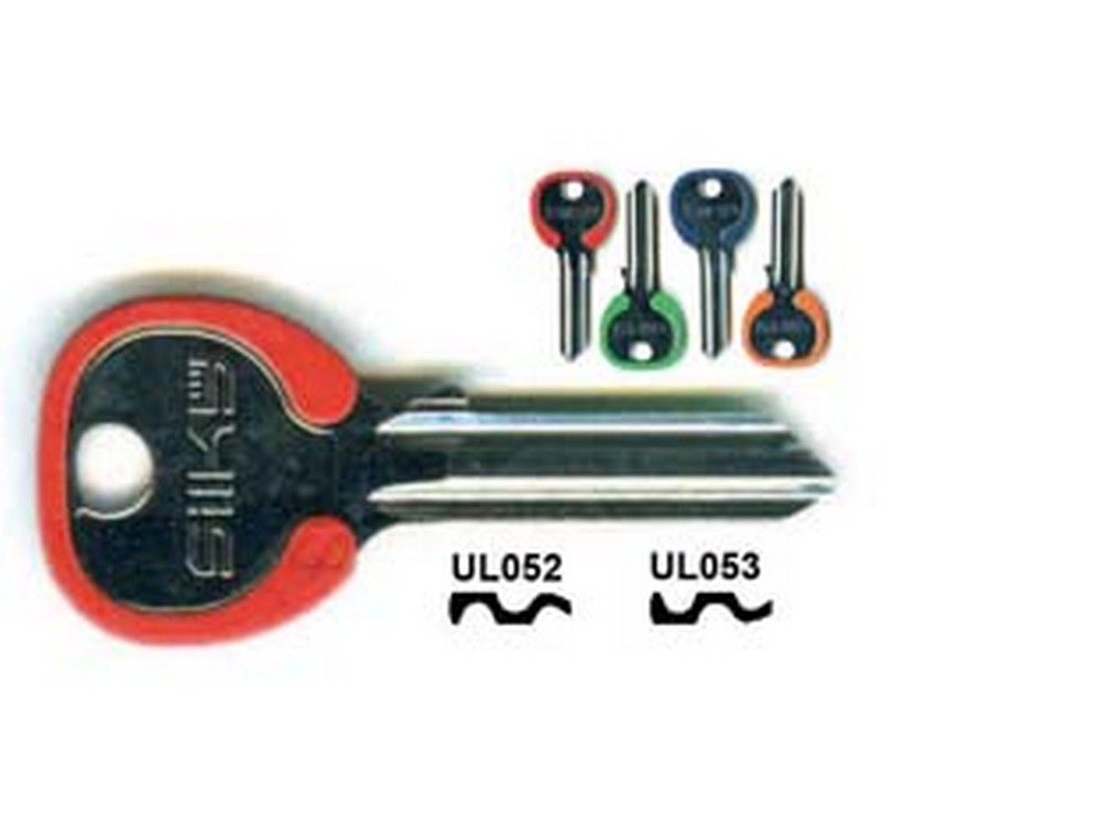 Image of 100pz chiavi per cilindri universal 4 spine grandi - ul052dz dx silky 4 colori assortiti cod:ferx.fer68932